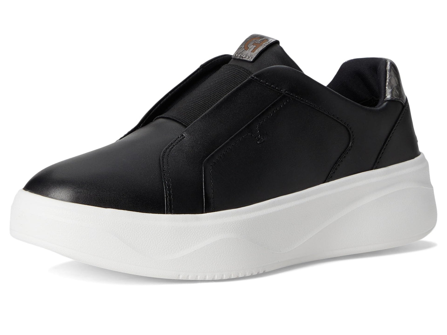 Cole Haan Womens Grandpro Demi Slip-On Sneakers, Black/Opticptic White, 8 Medium