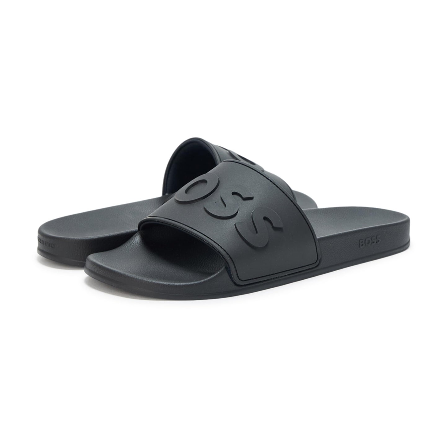 BOSS Big Logo Slide Sandals, black olive, 12