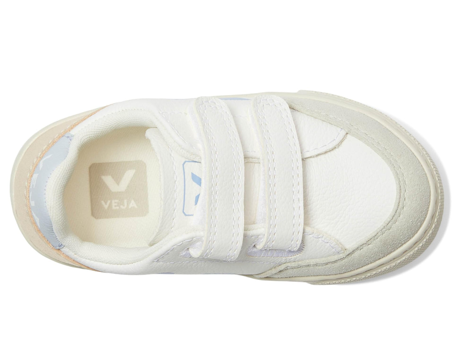 VEJA Kids Kids Small V-12 Chromefree (Toddler) Sneaker, Extra White/Multico Olympe, 6 US Unisex