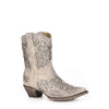 Corral Western Wedding White Booties (WHITE, US Footwear Size System, Adult, Women, Numeric, Medium, 9)