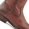 Frye Men's Austin Inside Zip Western Boot, Cognac - Renice Leather - 10M