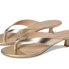 Stuart Weitzman Women's Rio Sleek Sandals 35 Light Gold 8 Medium