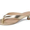 Stuart Weitzman Women's Rio Sleek Sandals 35 Light Gold 8 Medium