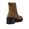 Madewell The Gwenda Platform Ankle Boot for Women in Suede - Leather Lining - Man-made Sole - Stacked Heel Toffee 6 M