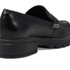 Bernardo Chandler - Shoes for Women - Antique Calf Upper - Leather Lining and Insole - Penny Strap on Vamp Black 6 M