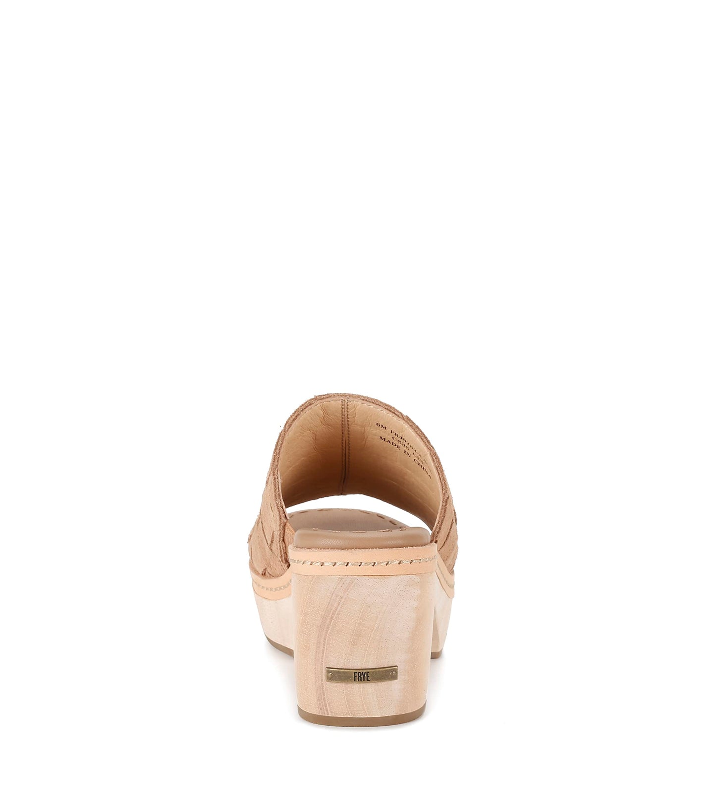 Frye Hazel Woven Slide Women's Platform Sandal - Luxurious Suede & Soft Scrunched Leather, Camel - Silky Suede Leather - 11 M