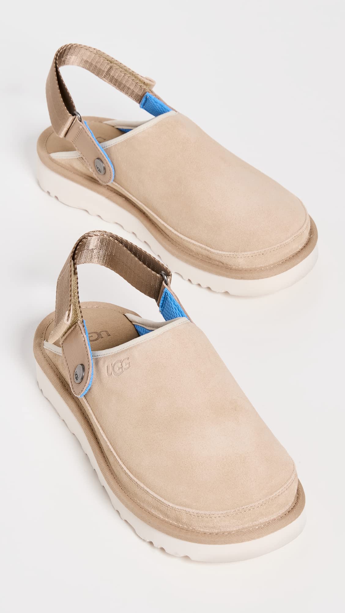 UGG Men's Goldencoast Clog Sandal, Sand / Santorini, 8
