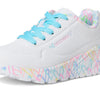 Skechers Women's Uno Lite - Lovely Luv 314976L (Little Kid/Big Kid) White/Pink/Turquoise 13 Medium