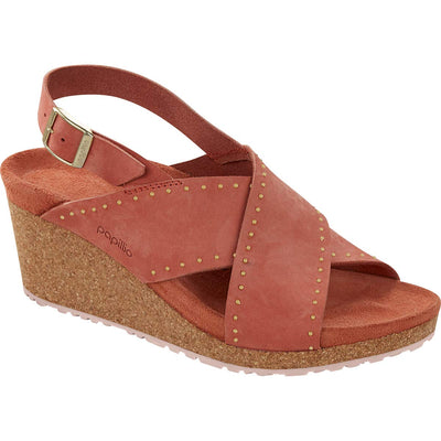 Birkenstock Women's Samira Rivets Sandal Earth Nubuck Size 37 N EU