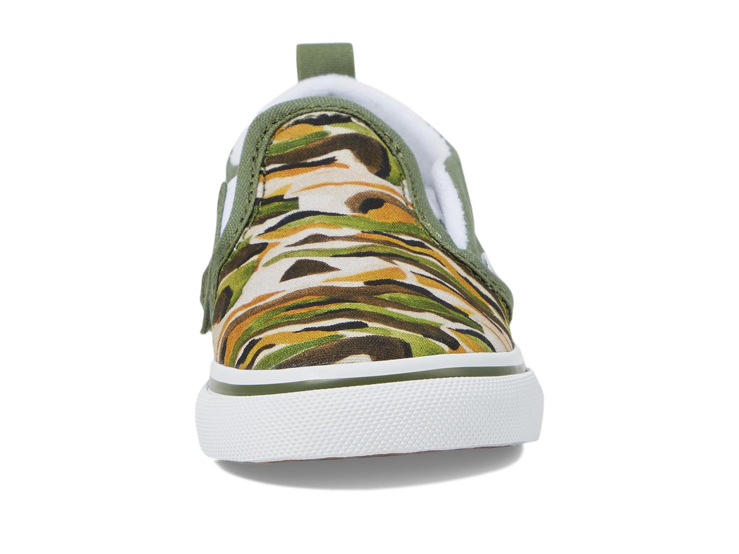 Vans T Slip-On V (Toddler/Little Kid) Sneaker, Painted Camo Green/Multi, 9.5 US Unisex