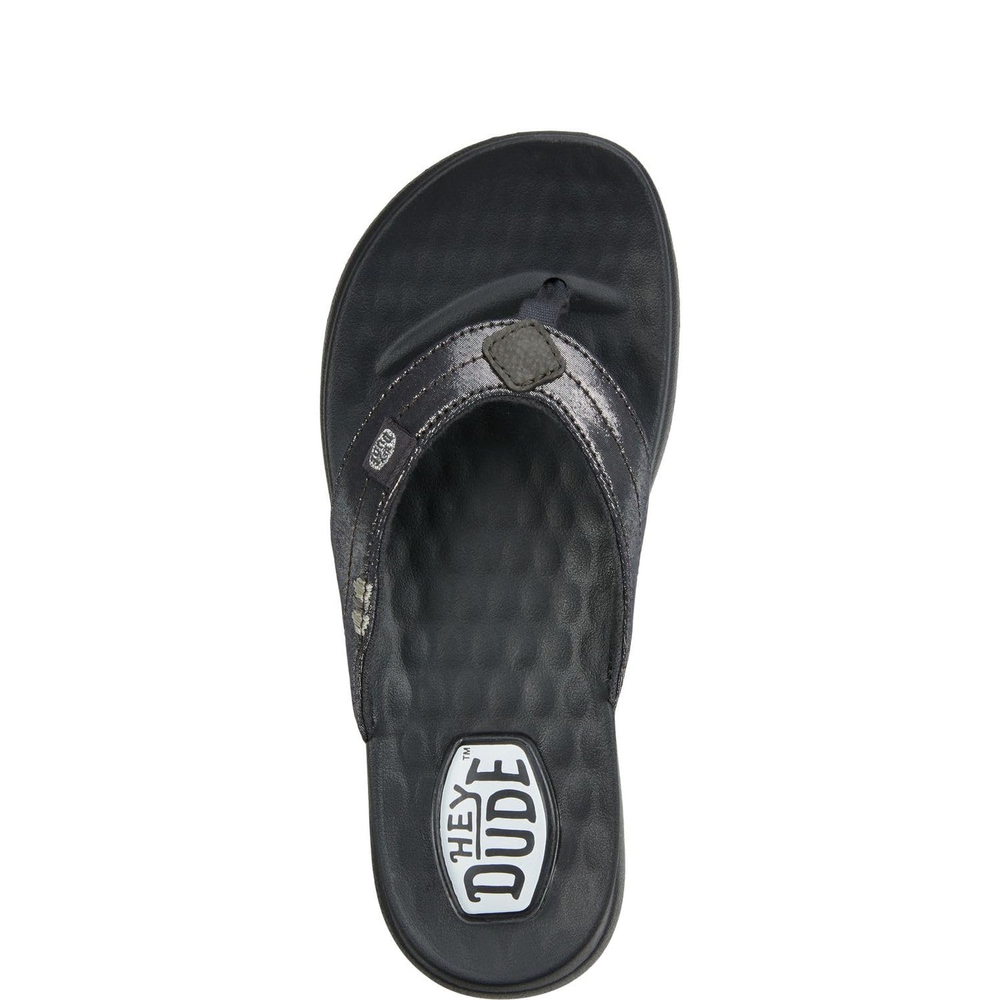 HEYDUDE Girl's Christi Flip Classic (Little Kid/Big Kid) Black 4 Big Kid M