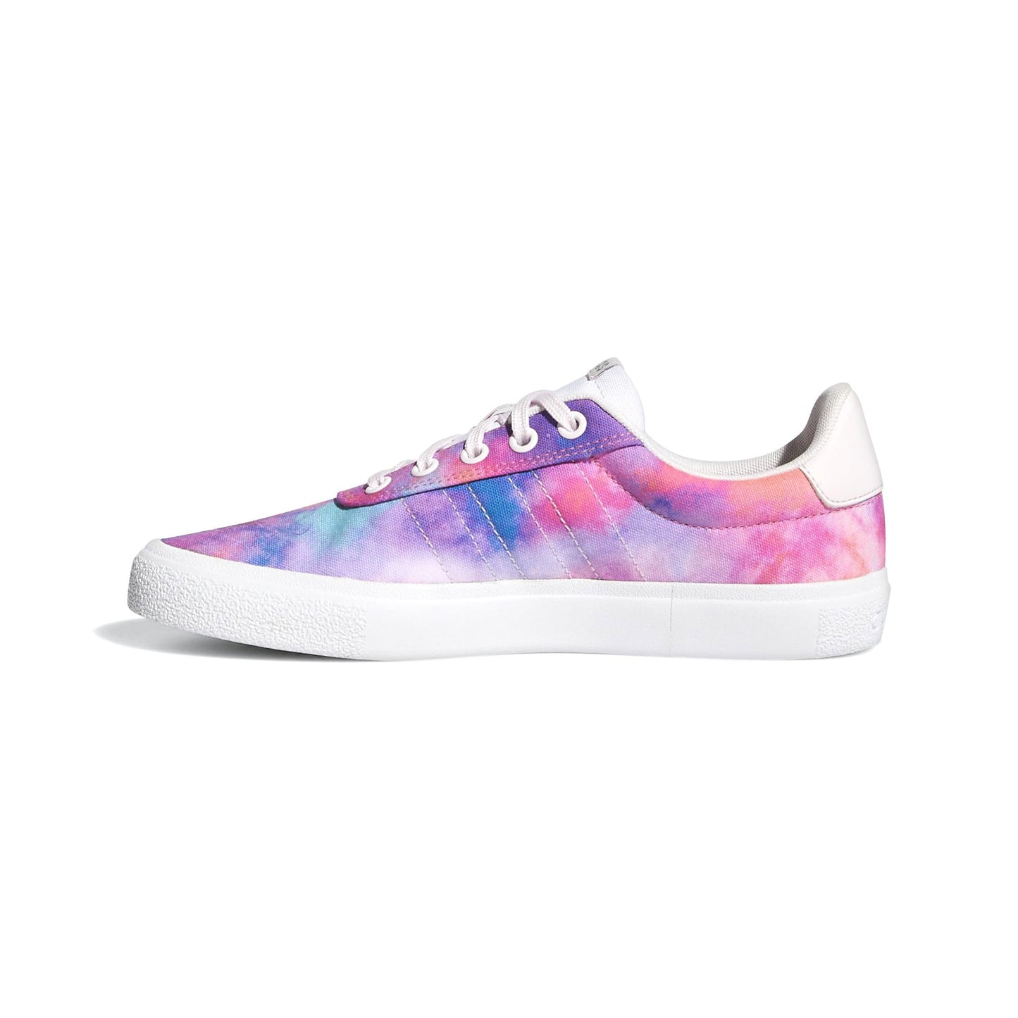 Adidas Women's Vulc Raid3r Skateboard Shoes, White/Pink/Silver Metallic US 6.5