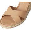 Stuart Weitzman Womens Dayna Espadrille Wedge Adobe/Natural 9 Medium