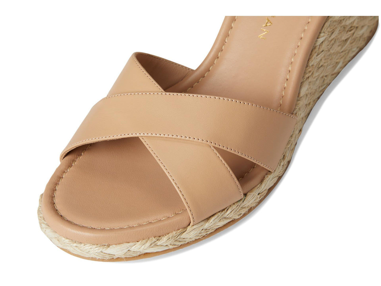 Stuart Weitzman Womens Dayna Espadrille Wedge Adobe/Natural 9 Medium