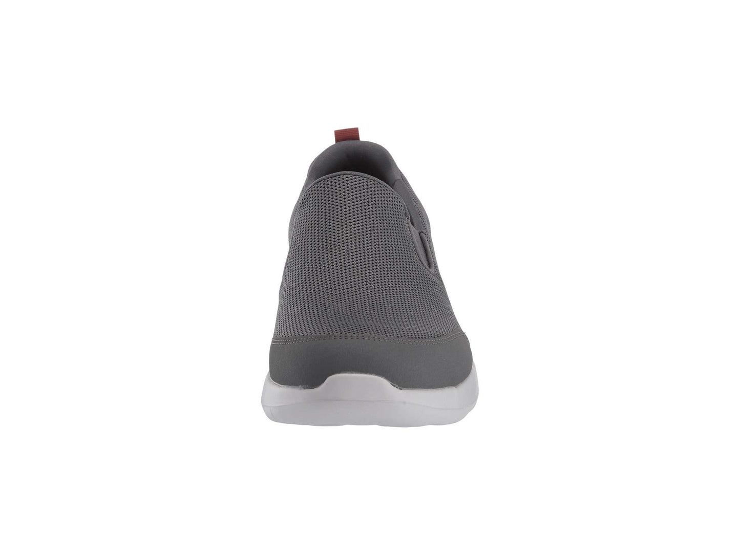Skechers Men's Go Walk Max Clinched - Athletic Mesh Double Gore Slip on Walking Shoe, Grey/Burgundy, 11 X-Wide