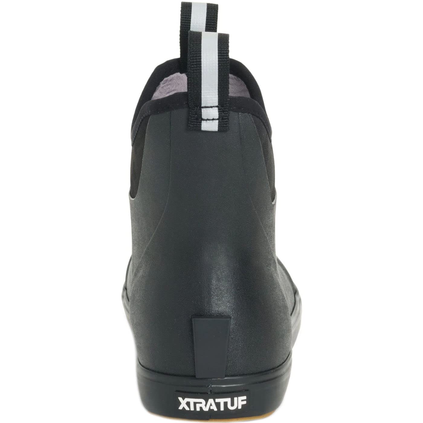 Xtratuf Men's 6 in Ankle Deck Boot, Black, Size 14(M)