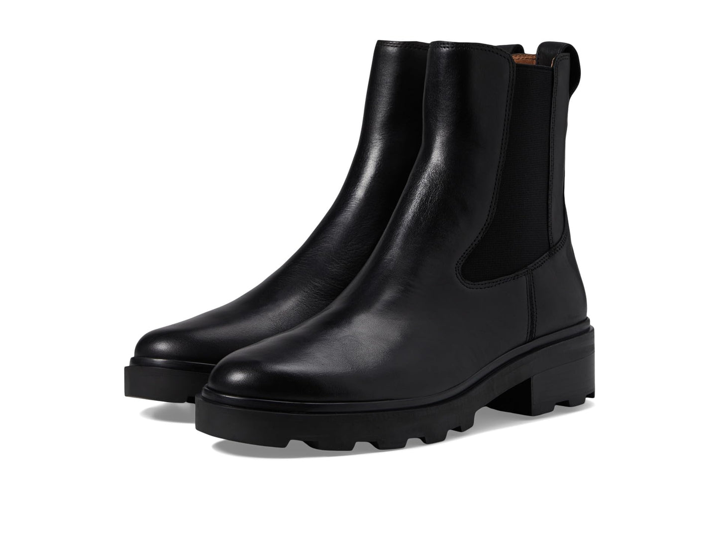 Madewell The Wyckoff Chelsea Lugsole Boot in Leather True Black 10.5 M