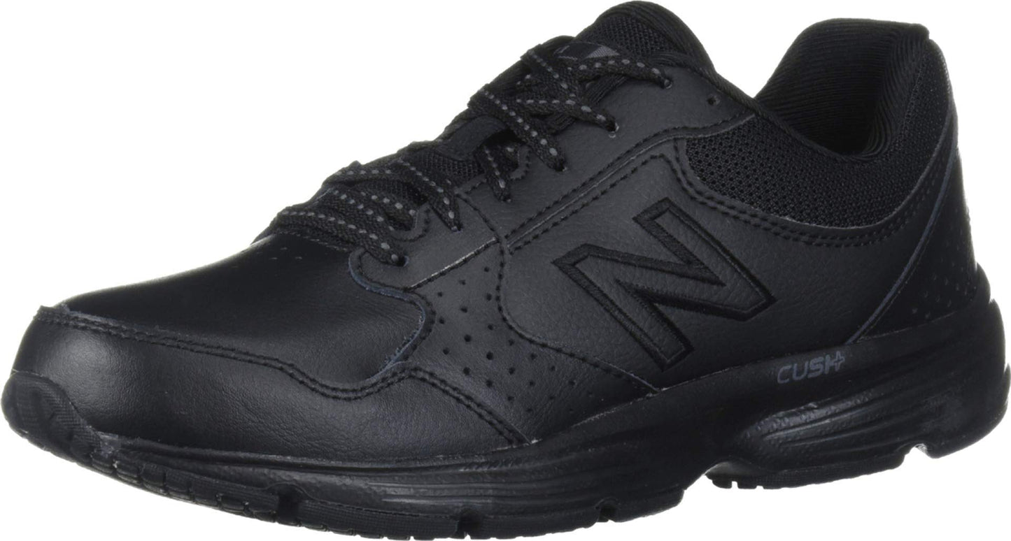 New Balance Women's 411 V1 Walking Shoe, Black/Black, 5