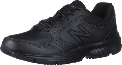 New Balance Women's 411 V1 Walking Shoe, Black/Black, 5