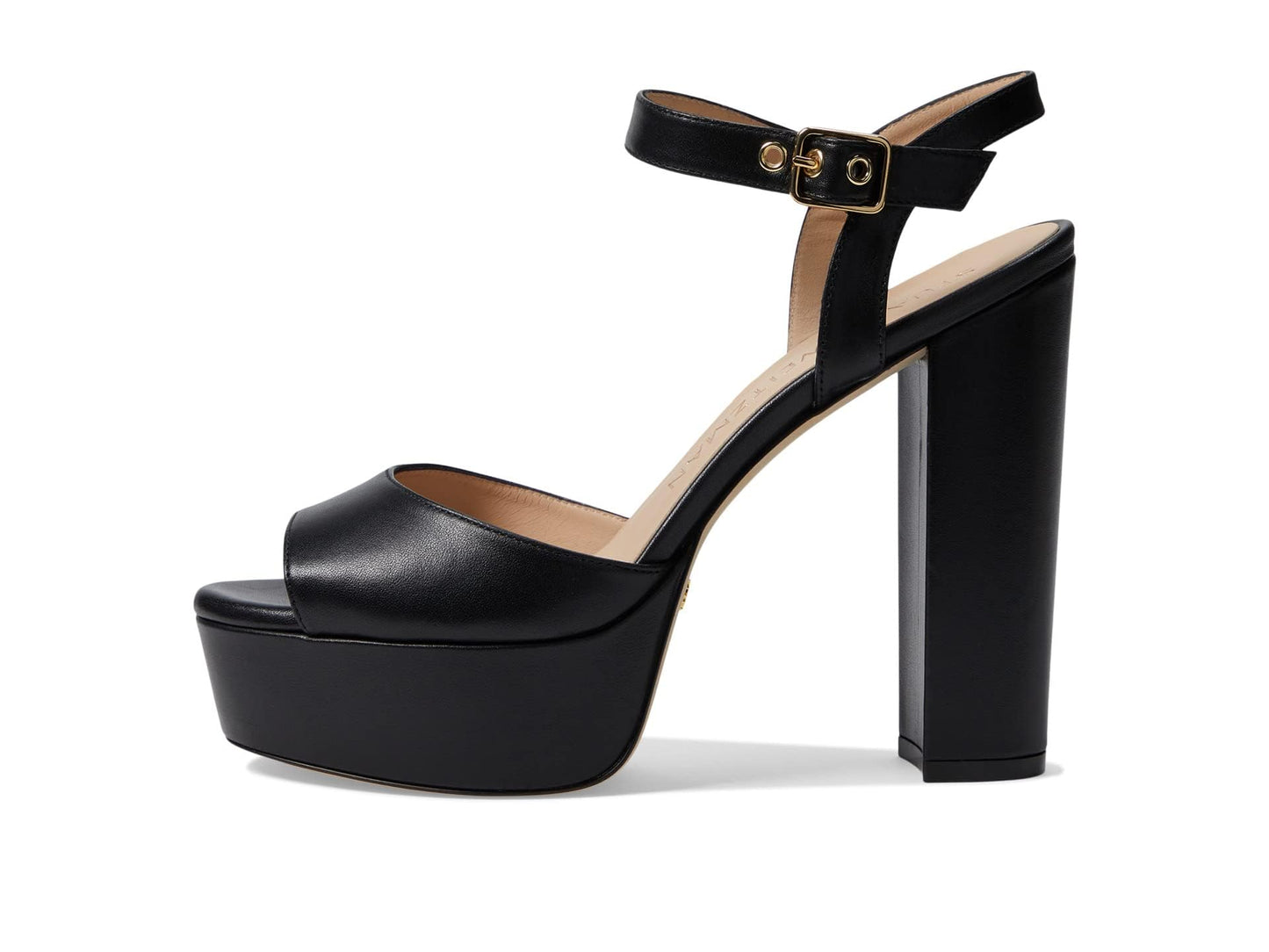 Stuart Weitzman Ryder 95 Platform Sandal Black 9.5 B