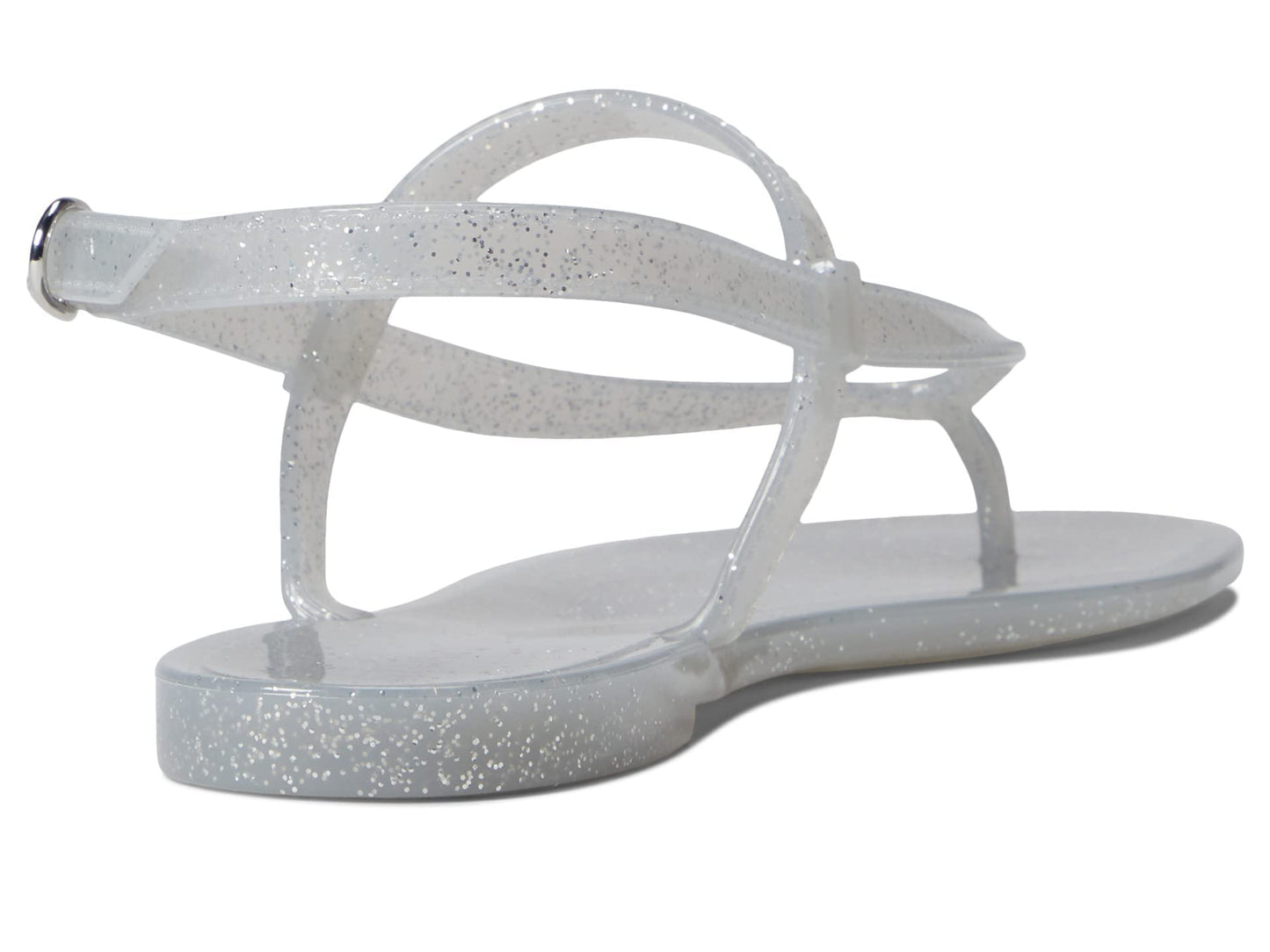 Stuart Weitzman Summer Jelly Sandal Silver 10 B