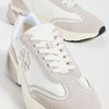 Tory Burch Women's Good Luck Trainer Sneakers, Bianco/Fossil Stone, 4.5 Medium US