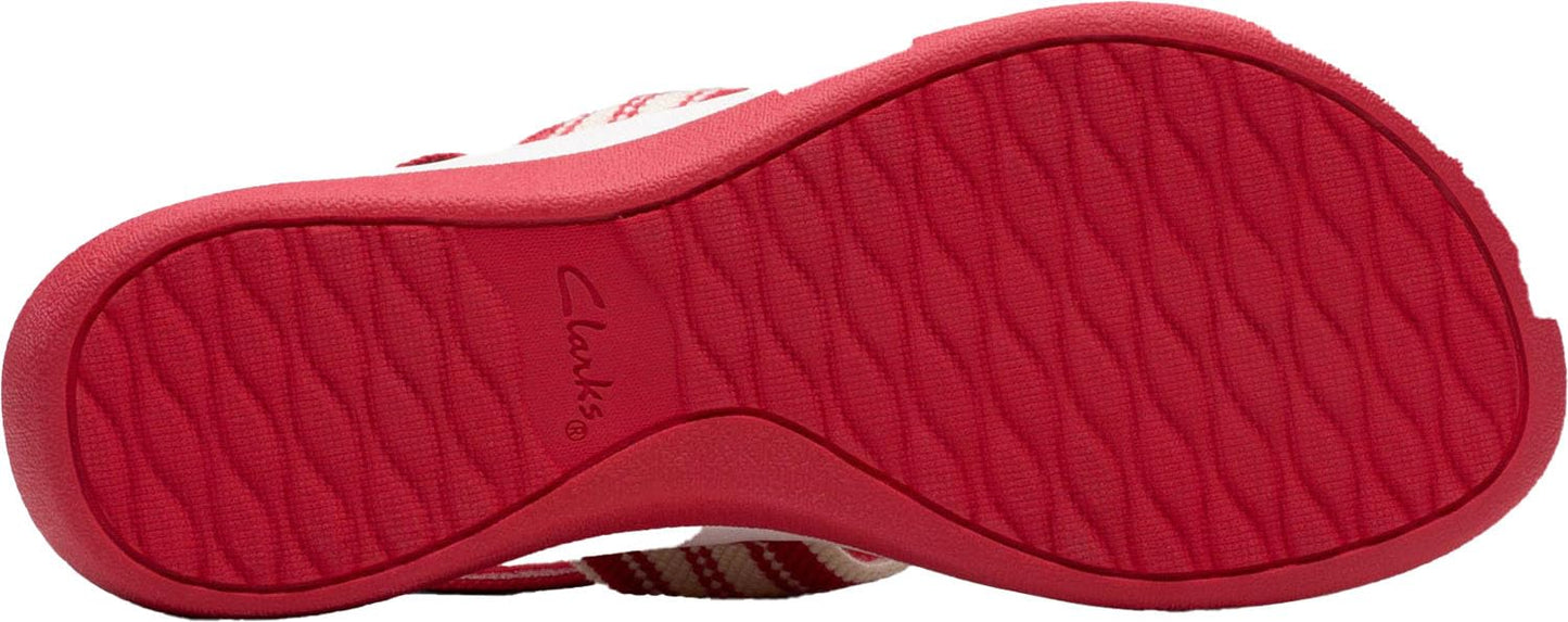 Clarks CloudSteppers Women's Arla Stroll Sandal, Cherry, 5 M US