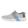 HEYDUDE Women's Sirocco W Sport Stripe Grey Size 5 | Women's Shoes | Women Slip-on Sneakers | Comfortable & Light-Weight