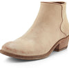 Frye Carson Piping Booties for Women Made from Soft Full-Grain Leather with Signature Western-Inspired Piping Detail and Supple Leather Lining – 4” Shaft Height, White - Toga - 8M