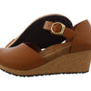 Birkenstock New Papillio Women's Mary Wedge Ginger Brown Leather 41 N