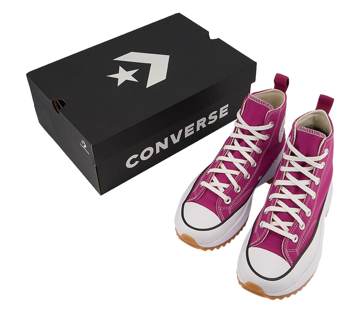 Converse Men's Run Star Hike High Top Sneakers (Midnight Hibiscus/Black/White, 7.5)
