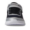 Skechers Kids Boys Microspec - Zorva Sneaker, Black/Silver, 4.5 Big Kid