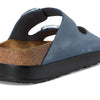 Birkenstock, Women, Papillio by Birkenstock Arizona Platform Sandal - Nubuck, Stone Blue, 6-6.5, Narrow