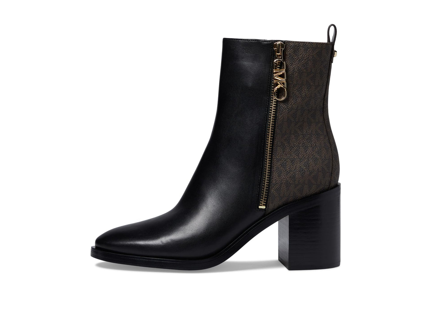Michael Kors Regan Mid Bootie Black/Brown 9 M