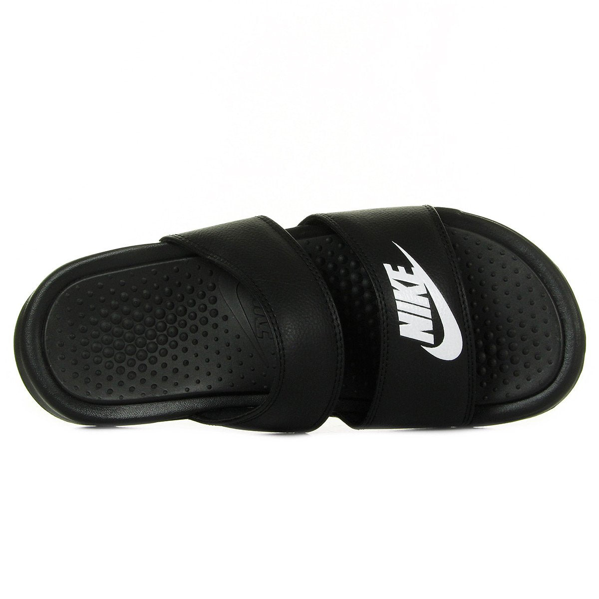 Nike Womens Benassi Duo Ultra Slide Black/White Sandal 7 Women US