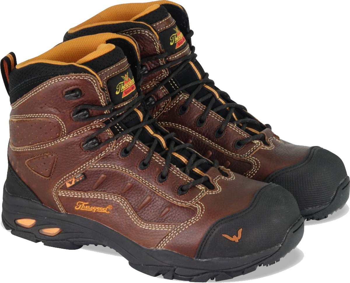Thorogood Men's 804-4037 VGS-300 Series Static Dissipative 8'' Composite Safety Toe Shoe, Brown - 10.5 W US
