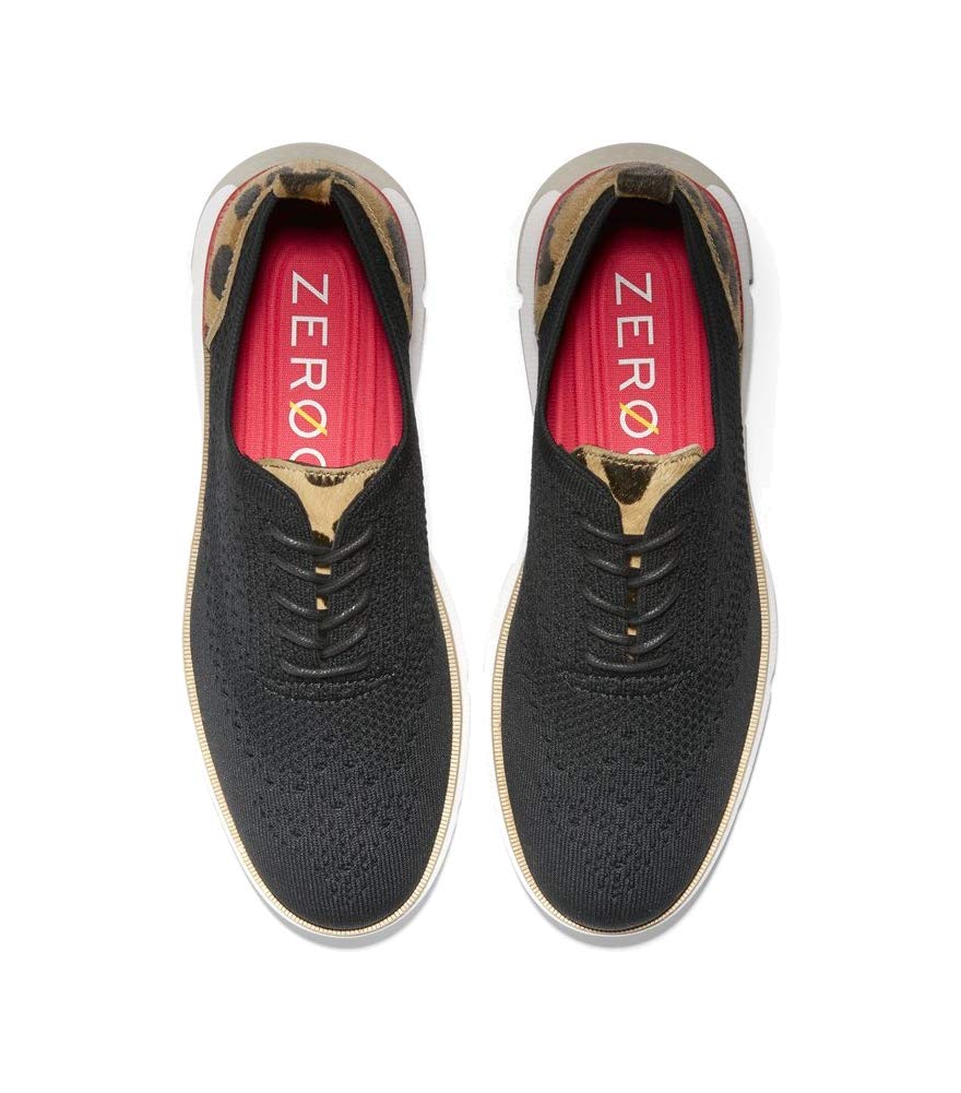 Cole Haan 4. Zerogrand Stitchlite Oxford - Shoes for Women - Round Toe - Anatomical Footbed - Pull Loop Ashes of Roses Flash Knit 8 B - Medium
