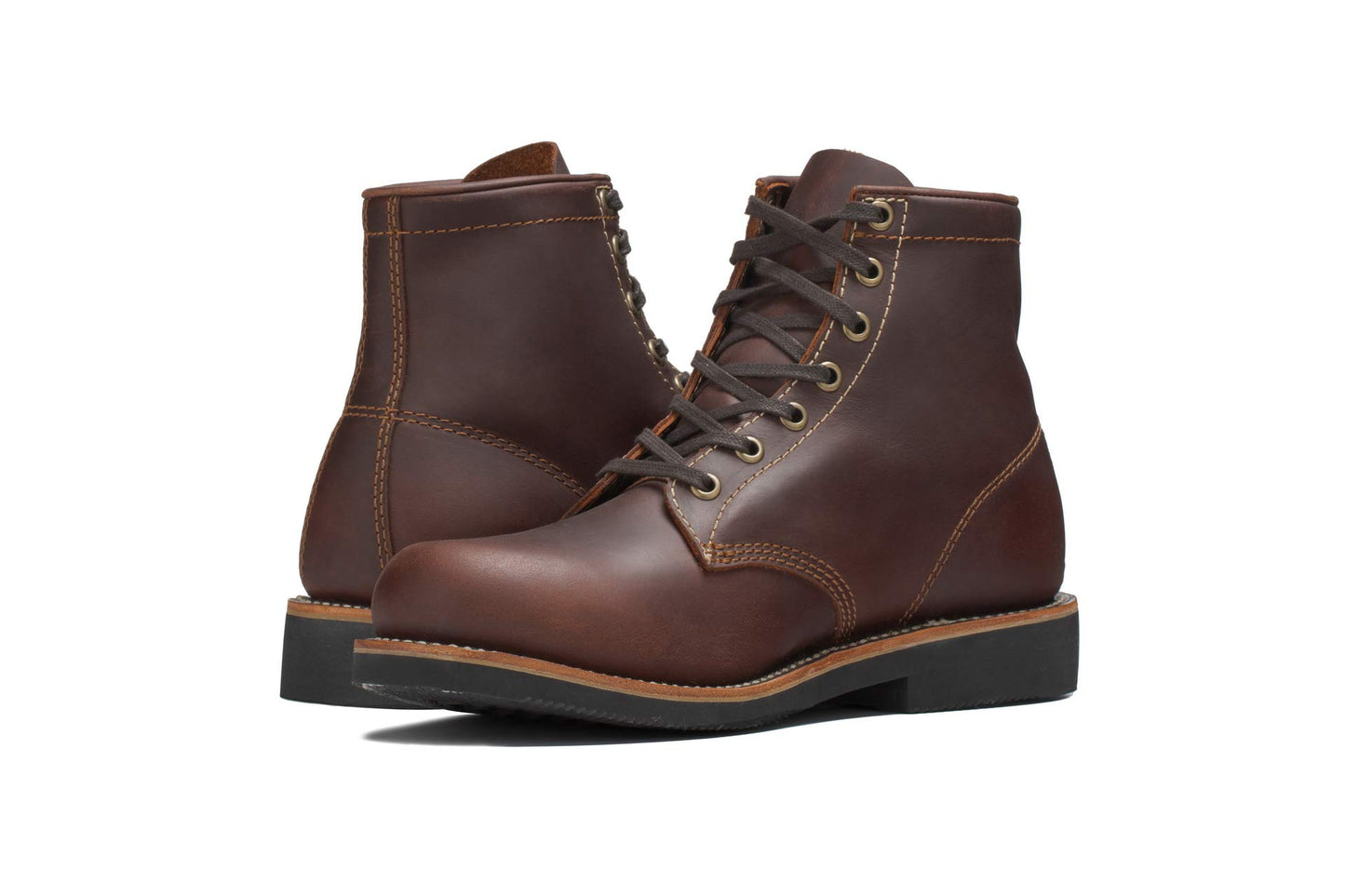 Golden Fox ‘Overlord’ Men’s 6-Inch Service Boot, Leather Welt, Premium Oiled Full Grain Leather, ASTM Rated (10.5 D) Cordovan
