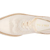 Cole Haan Womens Original Grand Platform Stitchlite Oxford Optic White/Silver Knit 7.5 B - Medium