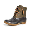 Sperry Women's Saltwater Boots, Brown/Olive, 12