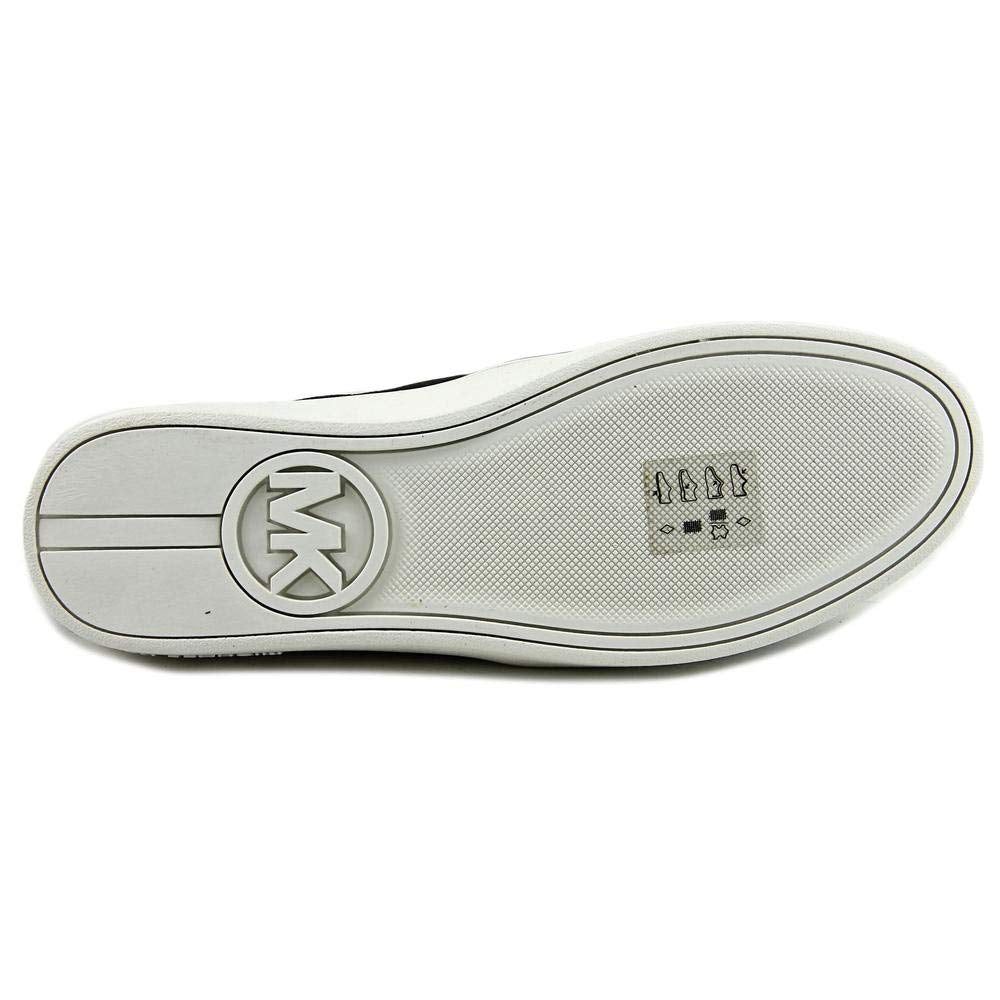 Michael Michael Kors Women's Keaton Slip-On Black Mini MK Logo Coated Canvas/Suprema Nappa Sport 5.5 M