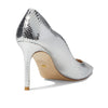 Stuart Weitzman Stuart 85 Scallop Pump Silver 7 B