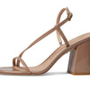 Stuart Weitzman Soiree 85 Block Sandal Fawn 8.5 B