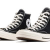 Converse Men's Chuck Taylor 70 Hi Top, Black/Black/Egret, Size 3
