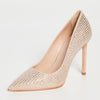SCHUTZ Women's Sybil Pumps, Light Nude, Tan, Clear, 6.5 Medium US