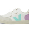 VEJA Unisex Small V-12 (Little Kid/Big Kid) Extra-White_Multico-Orchid 3, Medium
