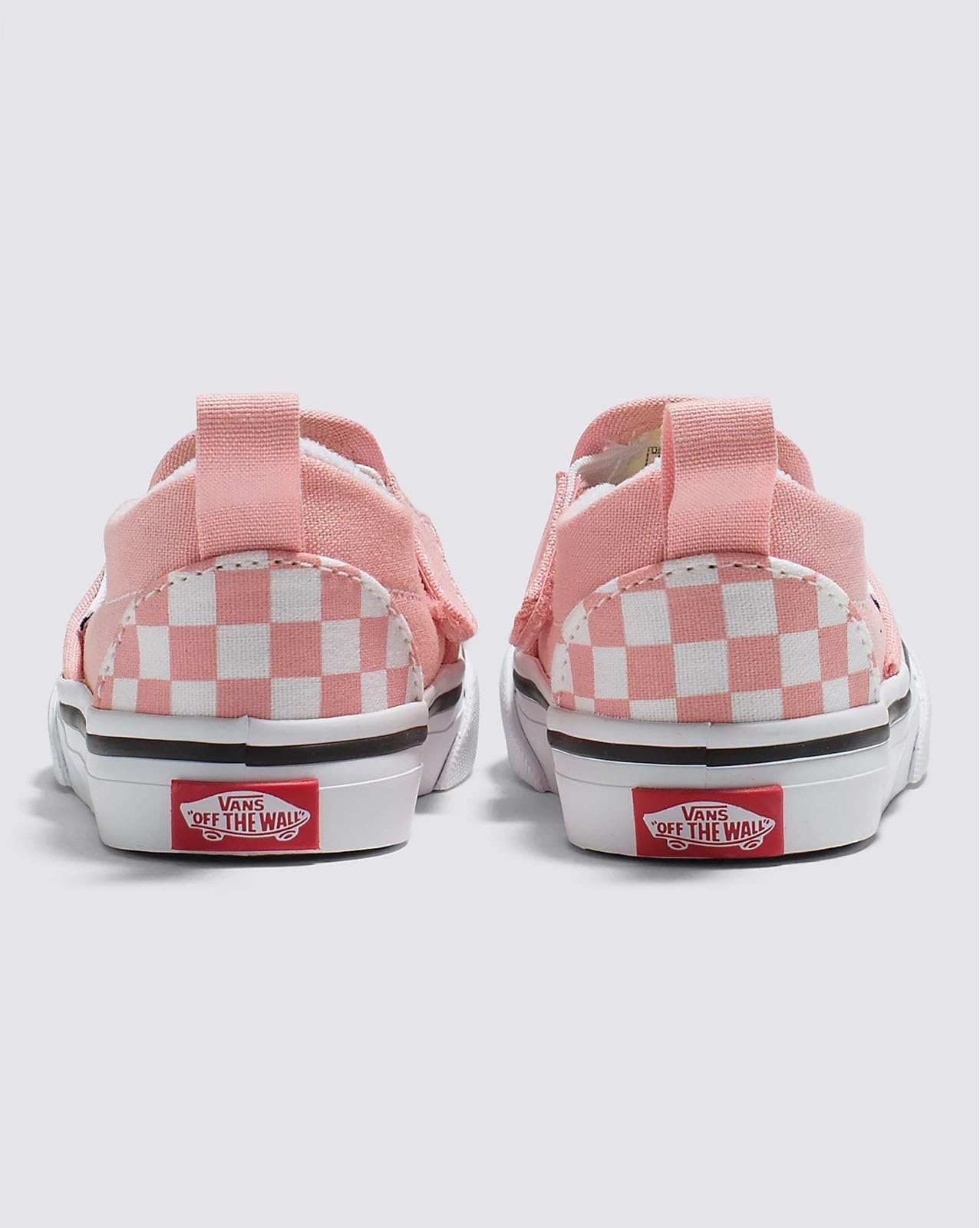Vans Slip-ON V (Checkerboard) Powder Pink/True White Size Toddler Size 7