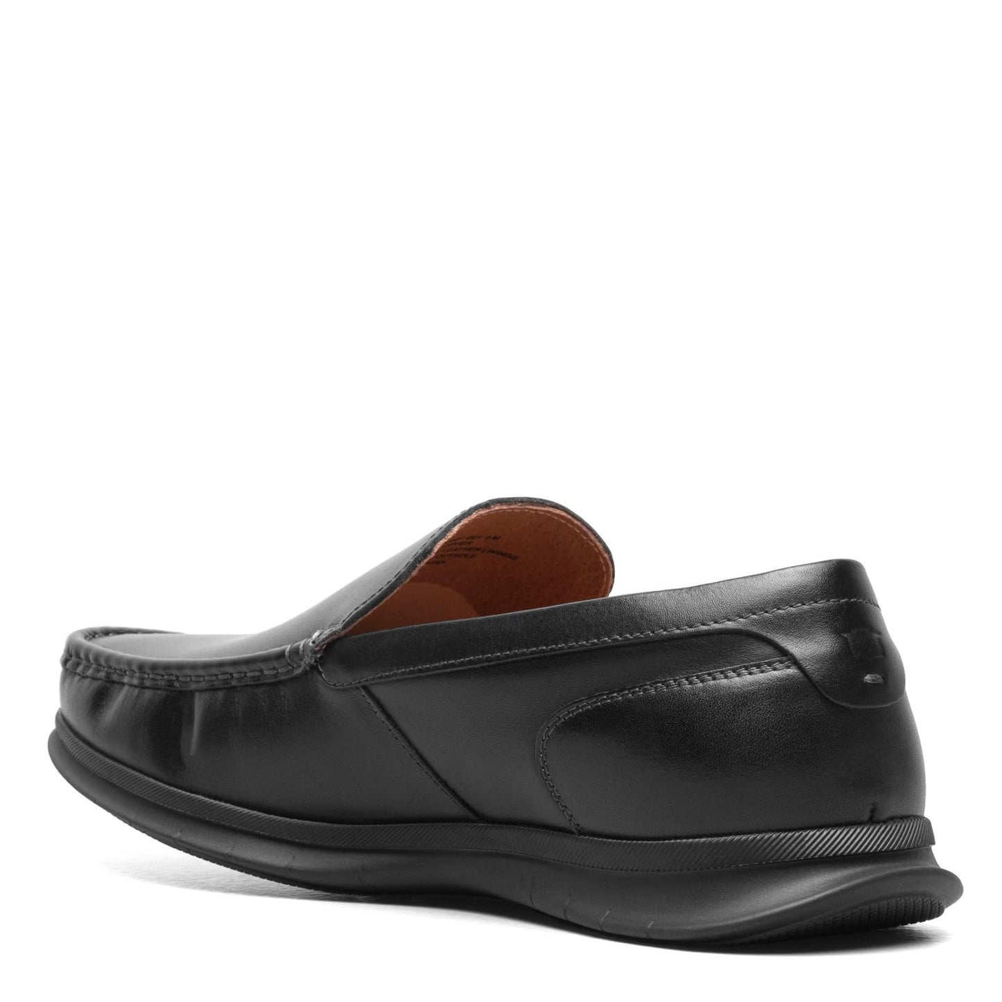 Florsheim Montigo Moc Toe Venetian Loafer Black Smooth Leather/Black Sole 8.5 M (D)