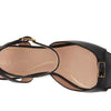 Cole Haan Women's Annalise Buckle Sandals, Black Leather, 7-B US