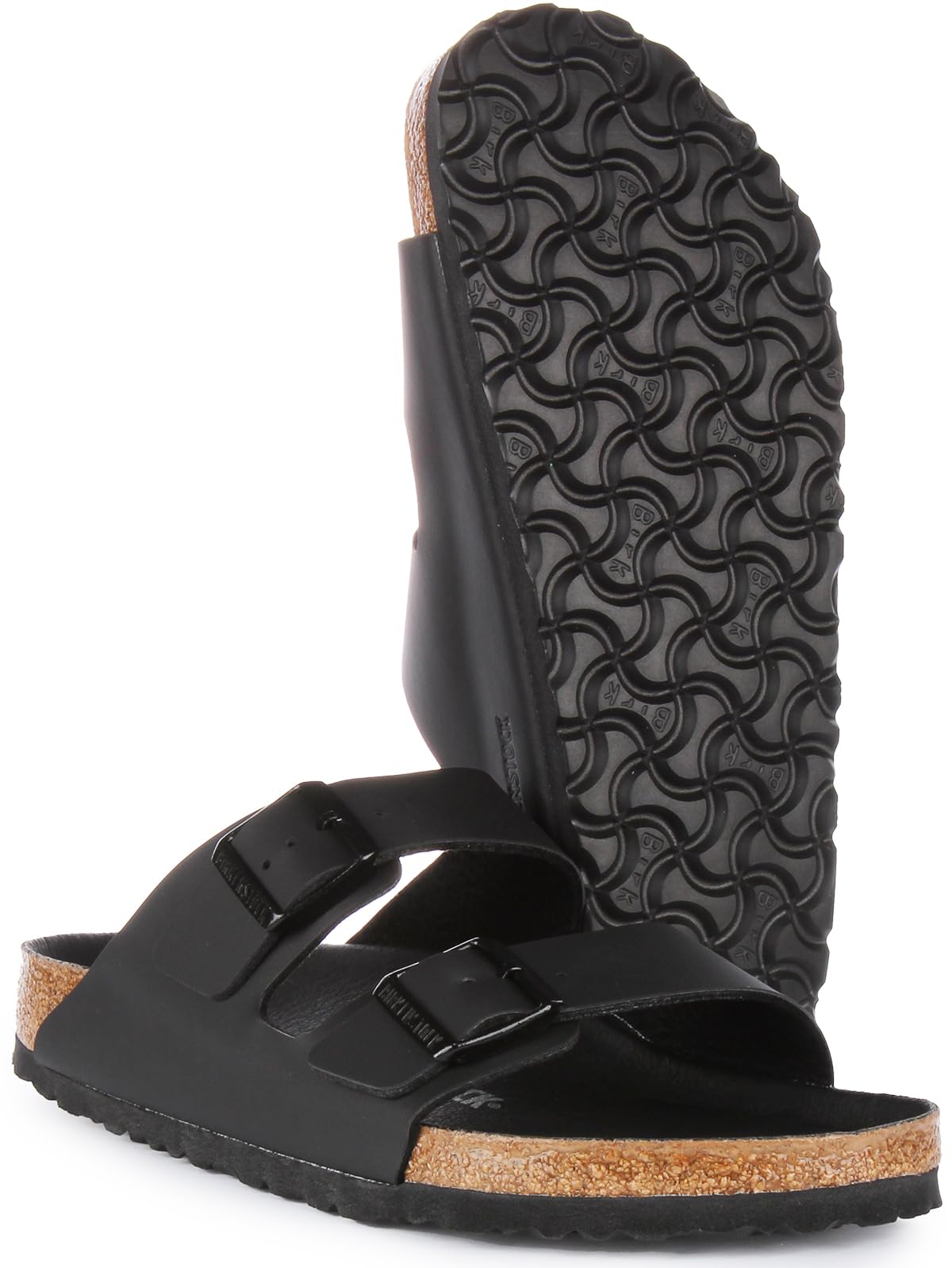 Birkenstock Men's Arizona Triples Black, Birko Flor Slippers, Triples Black, 7.5